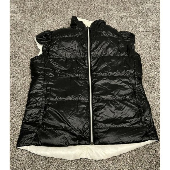 ladies Nike reversible nike golf puffy vest medium black and white - Picture 2 of 4